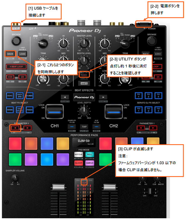 am様 オーダーページ DJM-S9 ファームウェアアップデート手順書 – AlphaTheta Help Center
